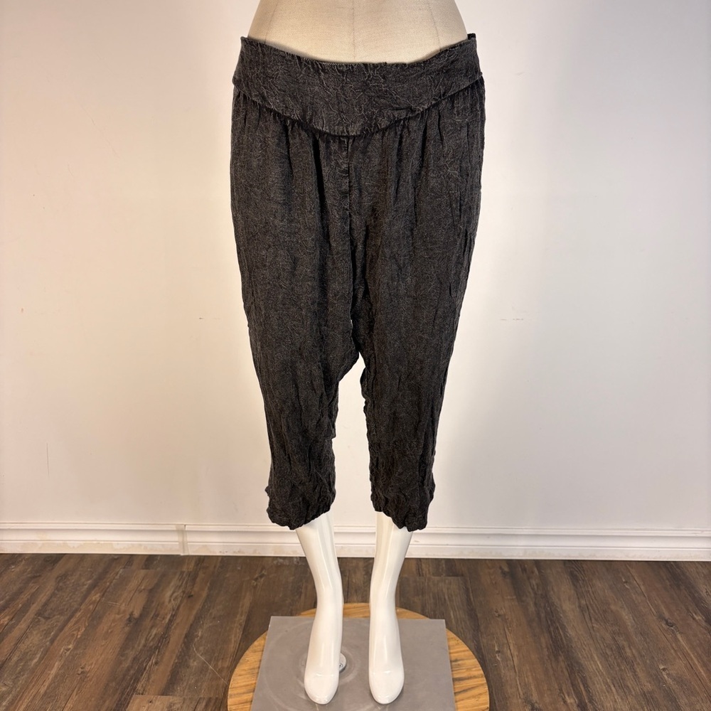 ❤️ Staring at Stars Black Smocked Bottoms | Boho Chic Lagenlook Aesthetic L